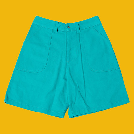 Pencil Suit Shorts (Teal)